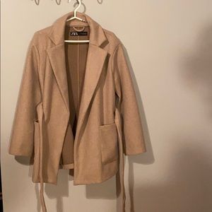 Zara wool blend coat XS